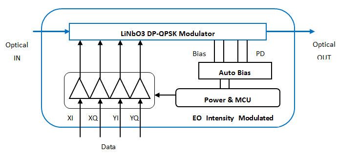 100Gbps PM-QPSK相干光通信系统