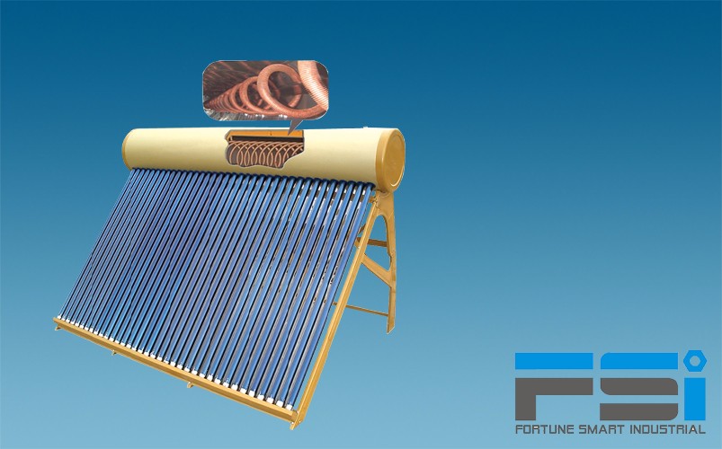 Copper Coiling Finned Tubes Solar Water Heater3