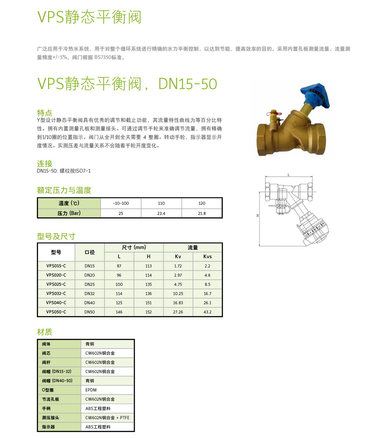 VPS静态平衡阀