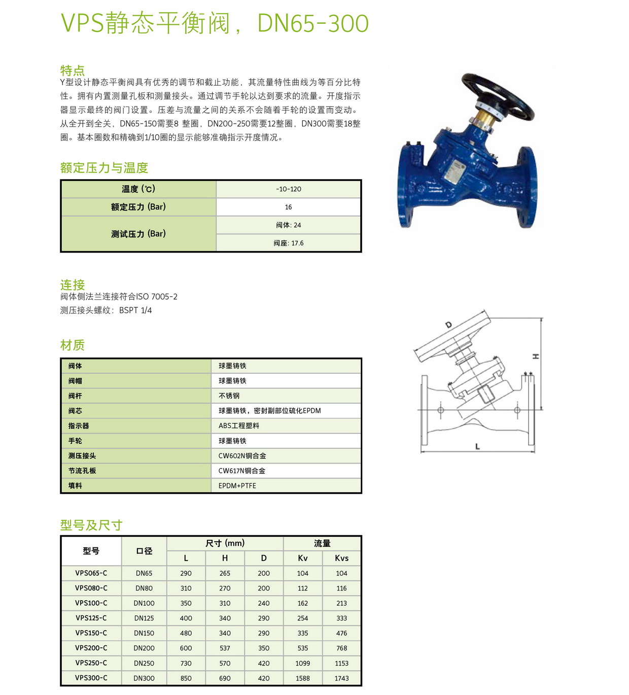 VPS静态平衡阀