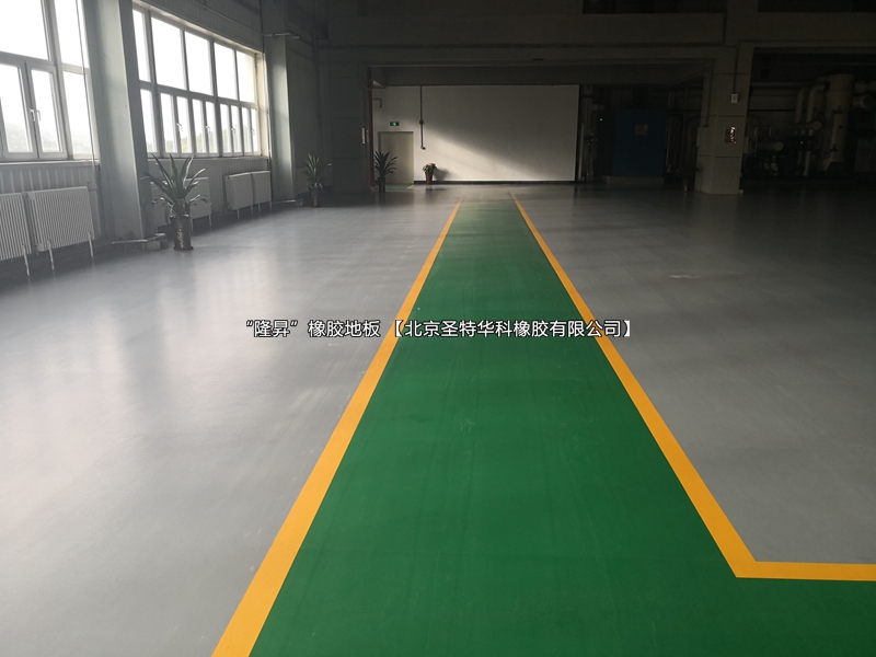 陕西省麟北发电厂橡胶地板工程案例实图