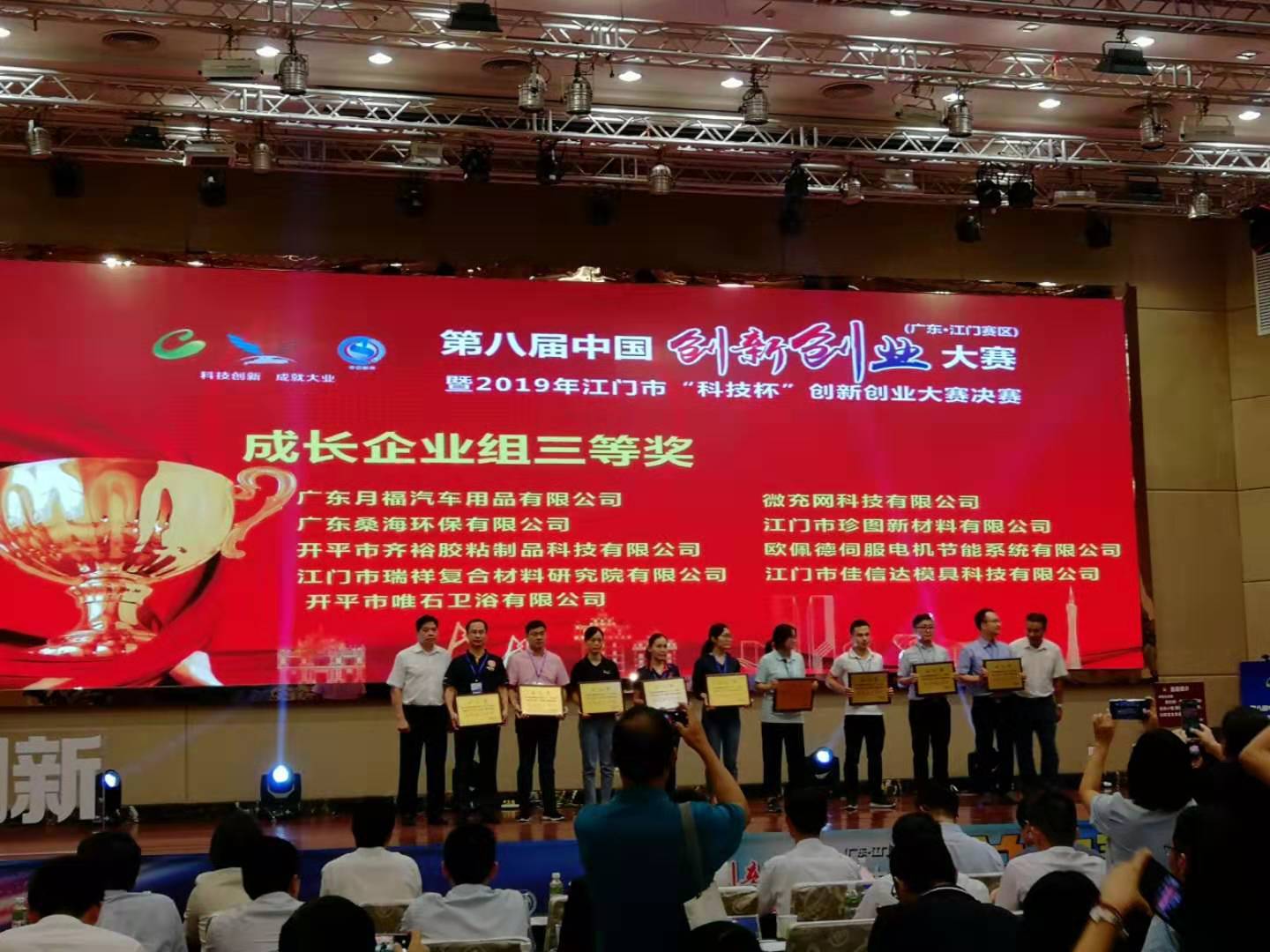 喜报|广东月福夺得2019年江门市“科技杯”创新创业大赛成长企业组三等奖! 喜报|广东月福夺得2019年江门市“科技杯”创新创业大赛成长企业组三等奖!