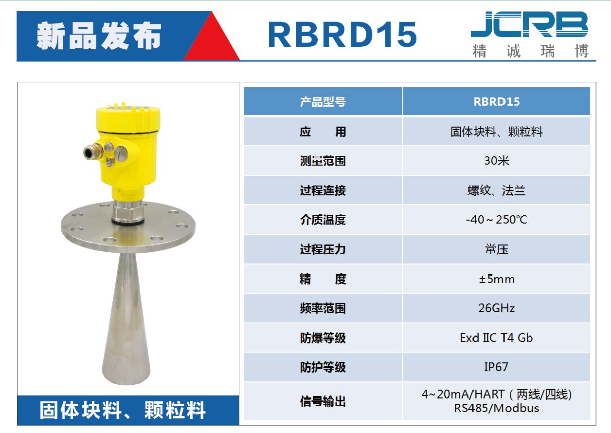 RBRD15高頻雷達物位計