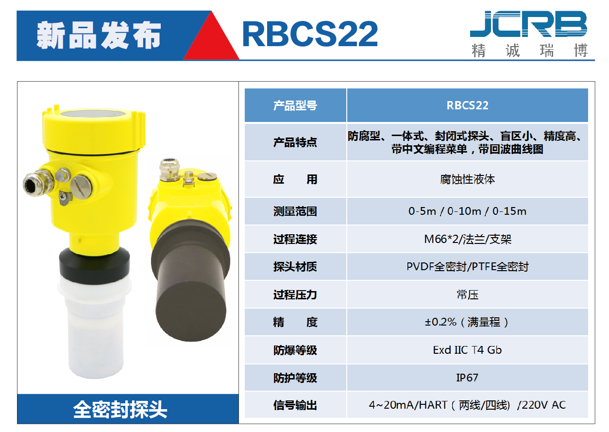 RBCS22超聲波物位計