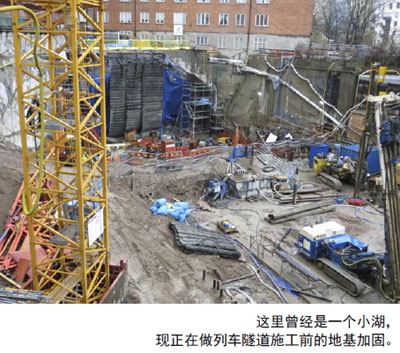 在国家古建筑物的地下实施水动力钻孔