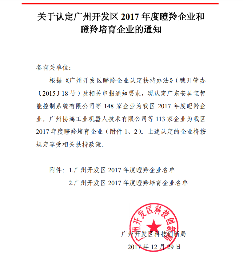 【重磅】桐晖药业被认定为广州开发区2017年瞪羚企业
