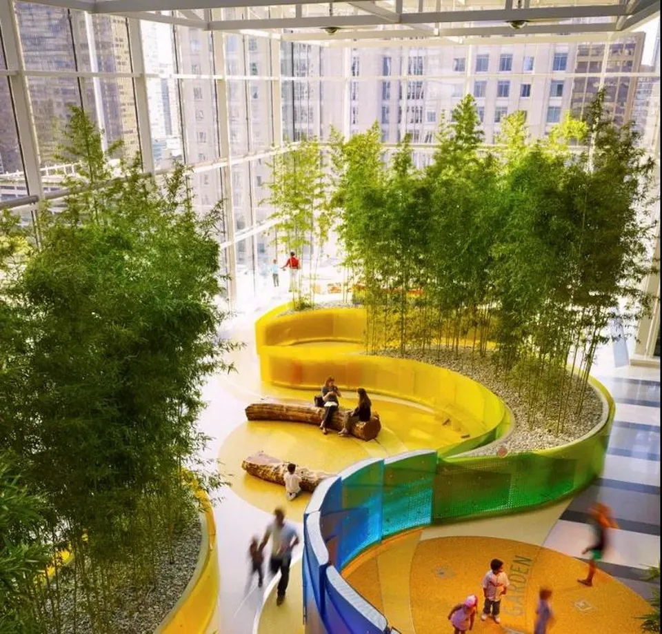 康复花园：芝加哥儿童医院皇冠空中花园设计赏析