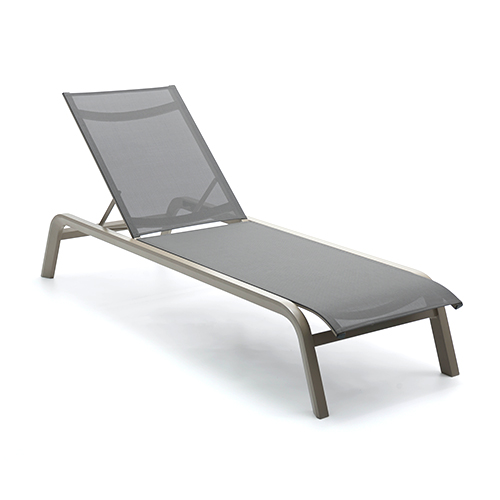 Aluminum sling sun lounger / Алюминиевая слинг шезлонг