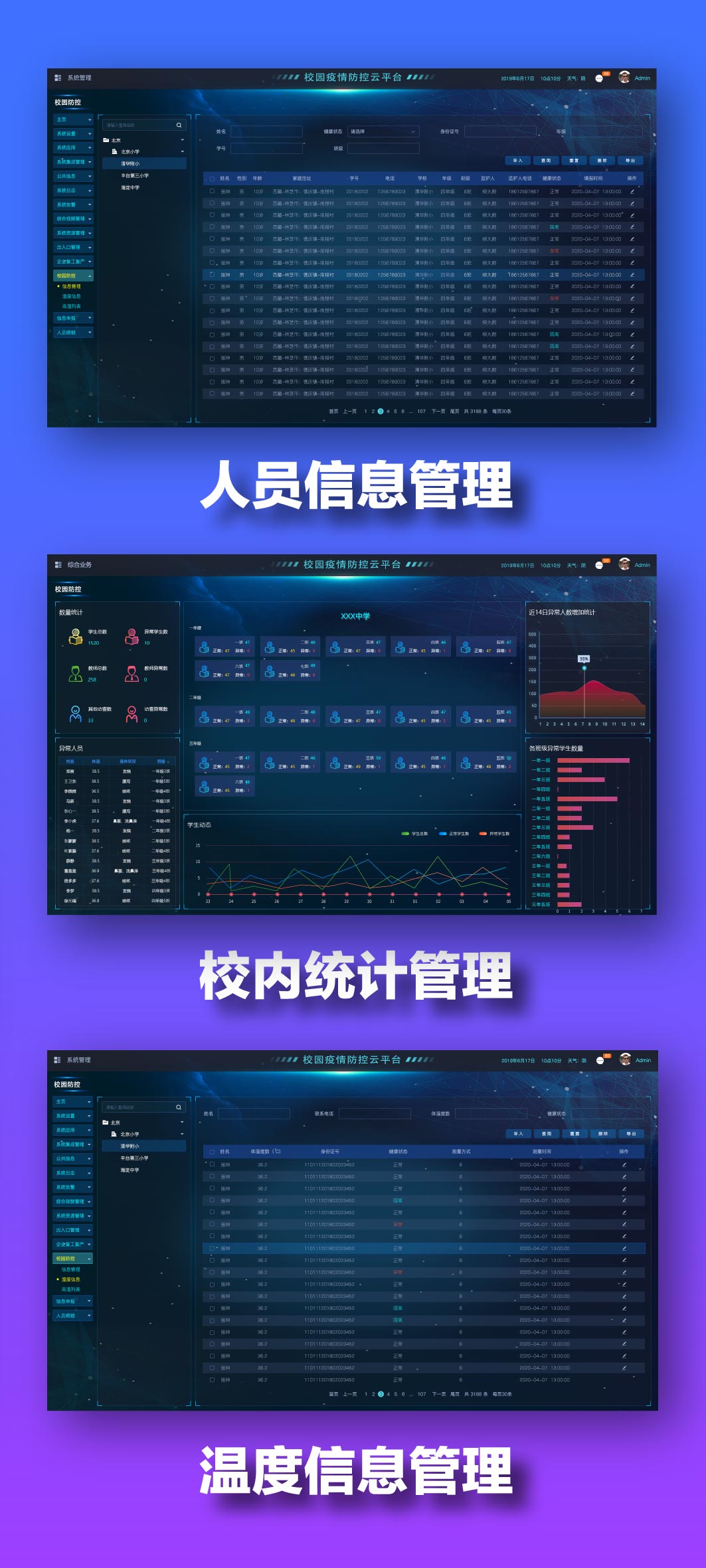 富盛科技重磅推出——校园疫情防控云平台