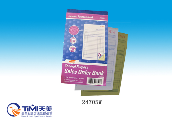 24705W-Sales Order Book