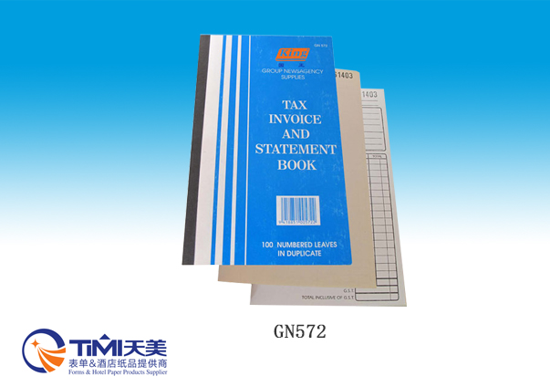 GN572-Tax Invoice Statement Book