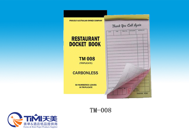 TM008-Docket book