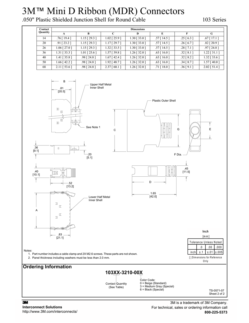 3M™（MDR）103XX-3210-00X,103系列