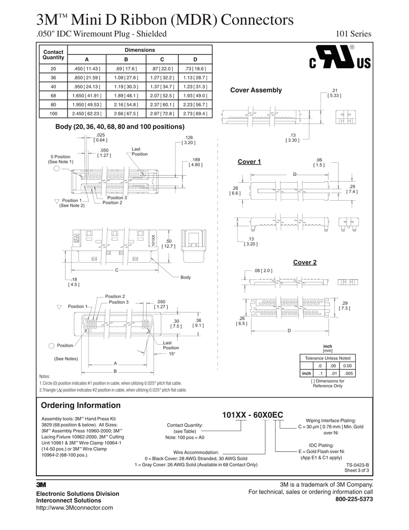 3M™（MDR），101XX-60XOEC，101系列