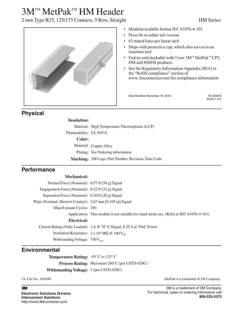 3M™MetPak™HM头，HM系列