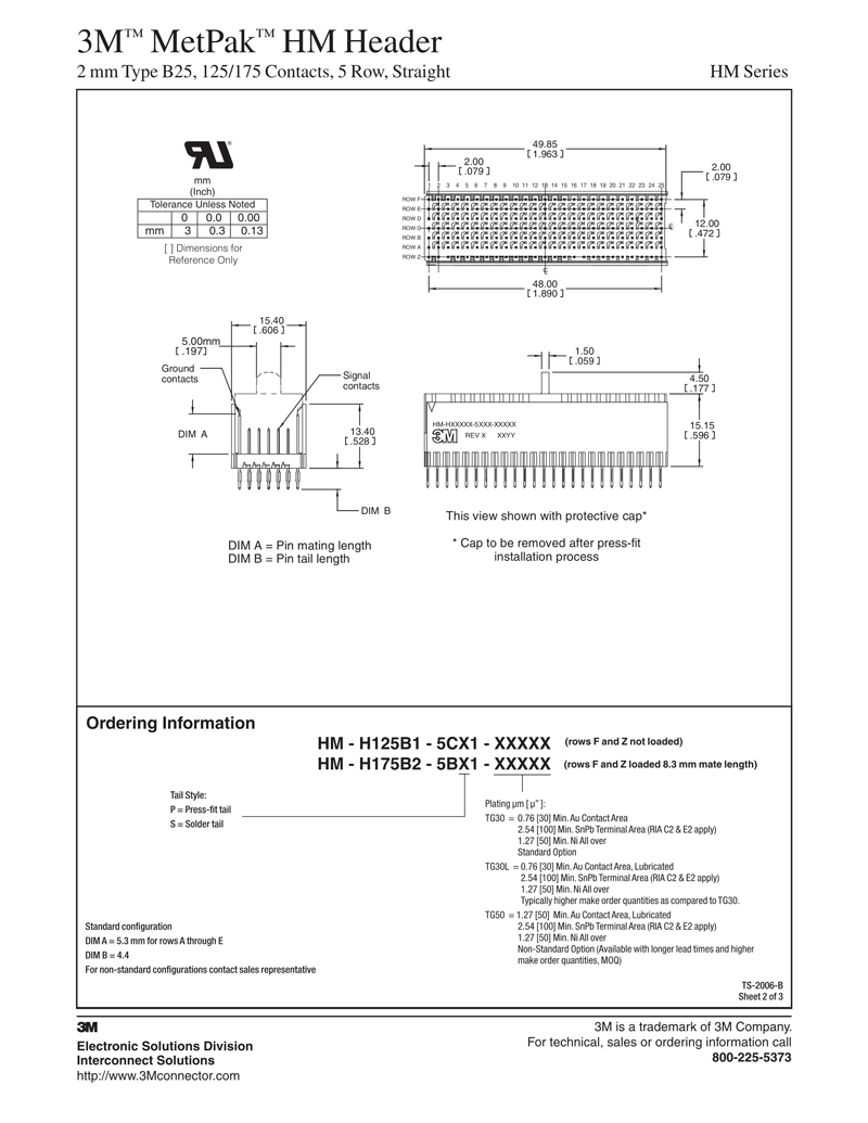 3M™MetPak™HM头，HM系列