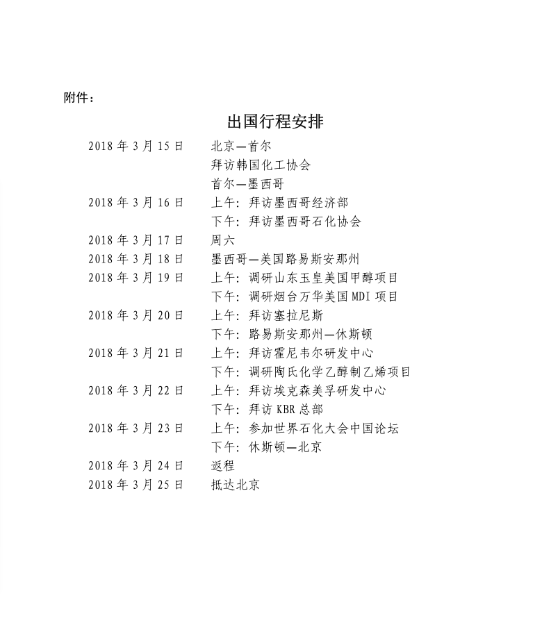 关于赴美国、墨西哥、韩国参会调研的通知