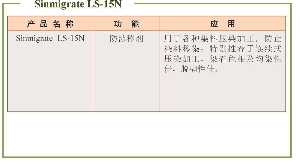 防泳移剂