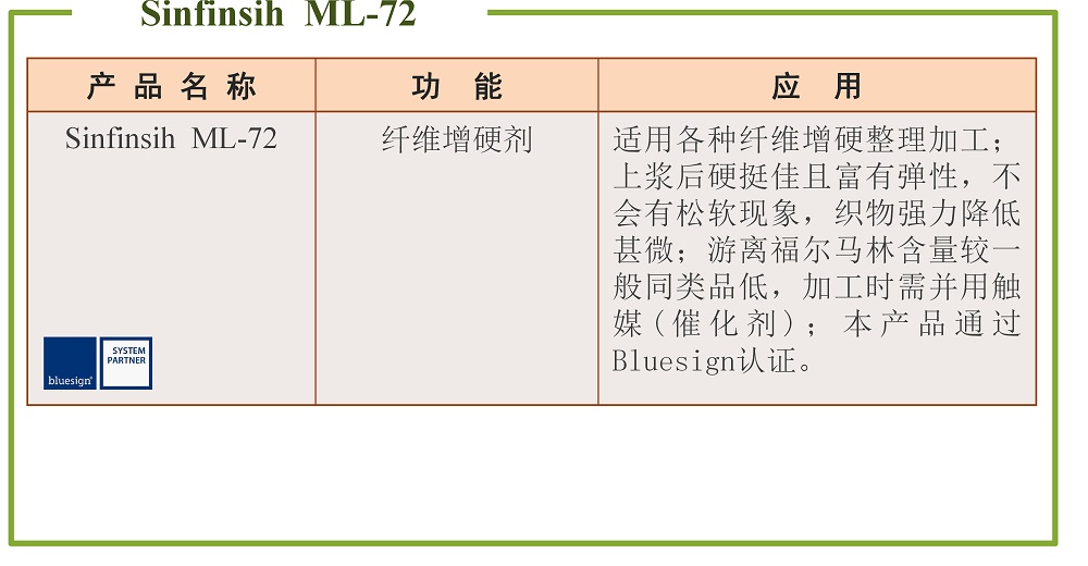 纤维增厚、增重、硬挺剂