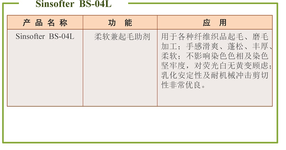 柔软起毛助剂