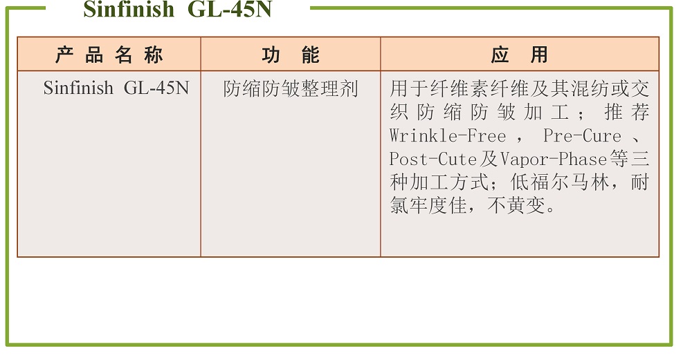 防缩防皱整理剂		