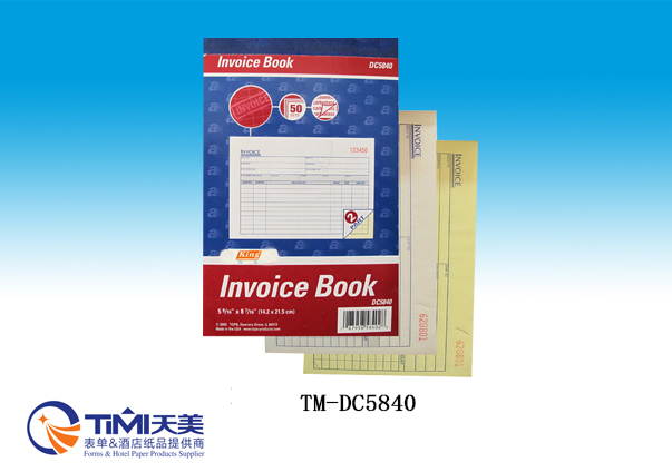 DC5840-Invoice book