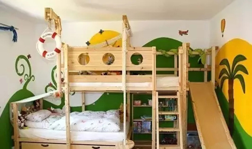如果你打算要俩熊孩子 儿童床的摆放你应该看看