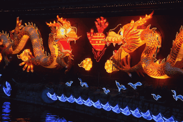 灯火里的中国背景动图图片