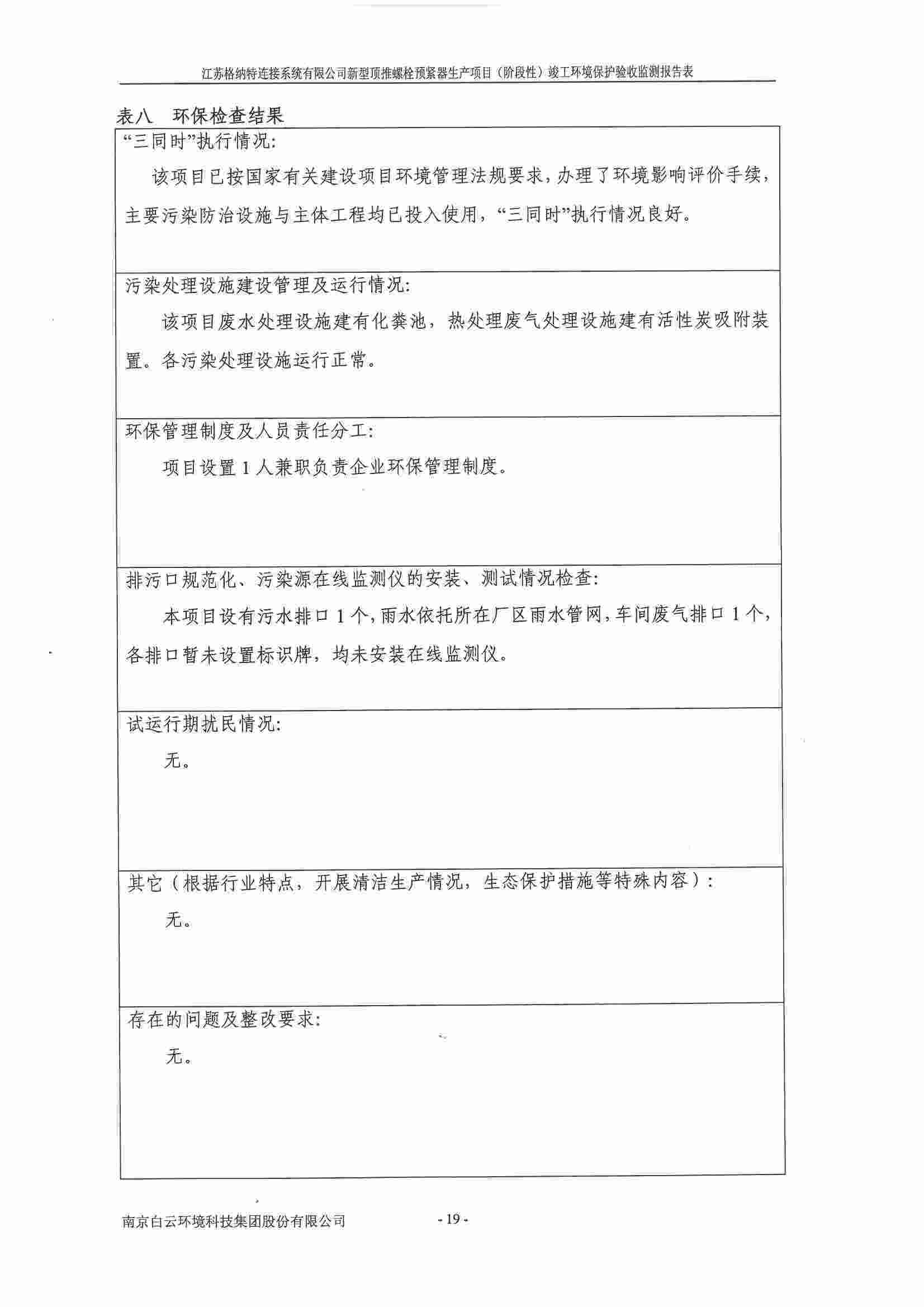 建设项目竣工环境保护验收监测报告表