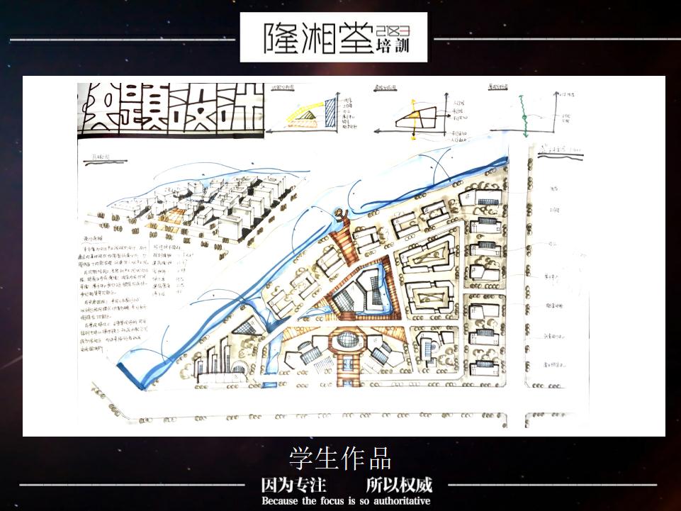 城市规划快题学生作品