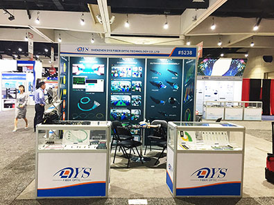 DYS exhibited in OFC 2018 during 13-15 March in San Diego