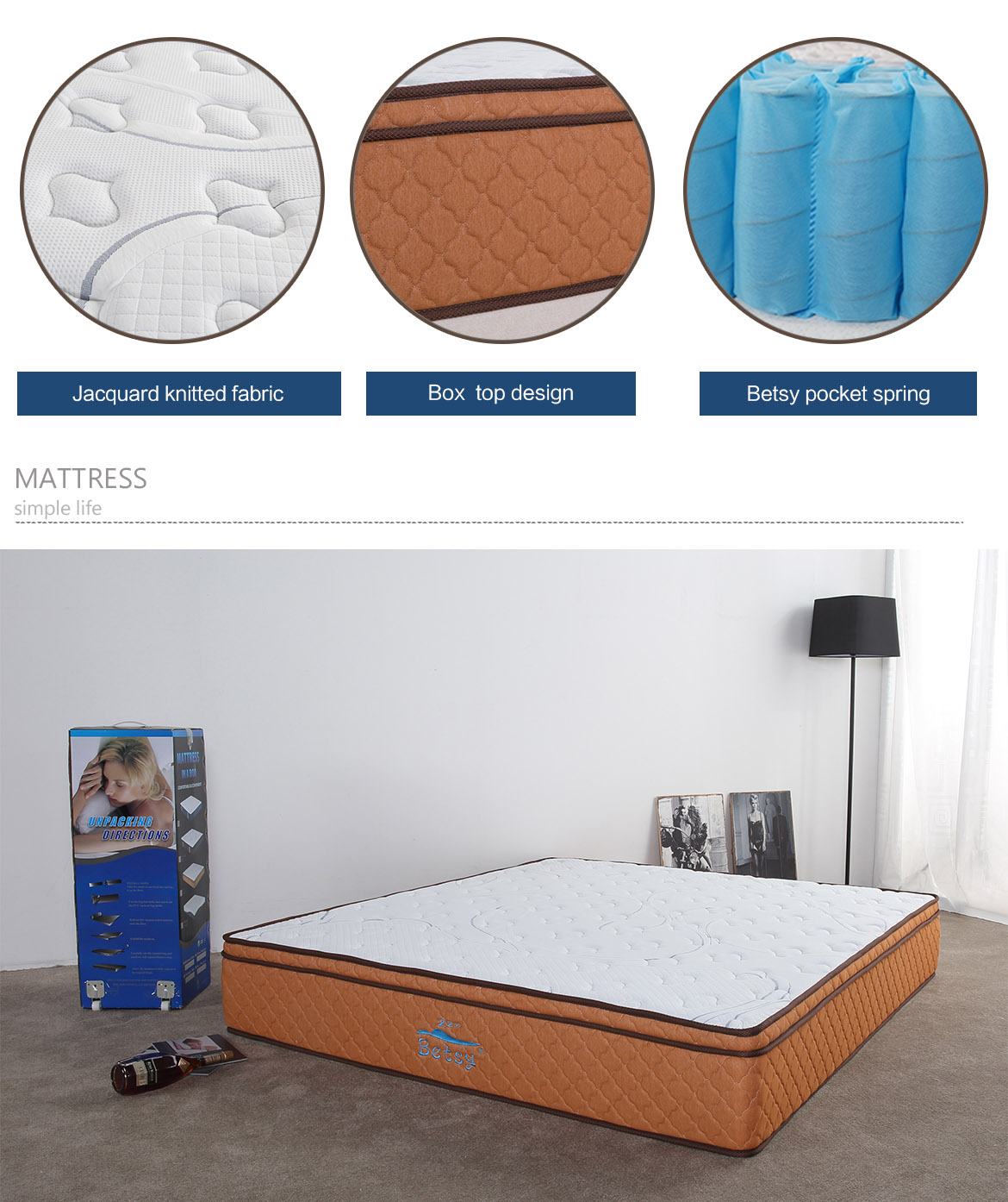 compressed pocket spring mattress