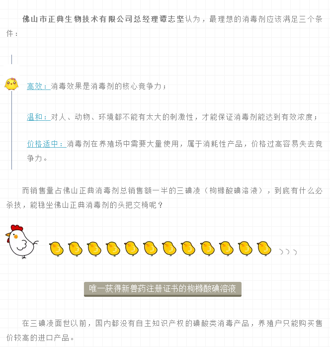 手握新兽药证书和发明专利，这个消毒剂20年内无人可拷贝