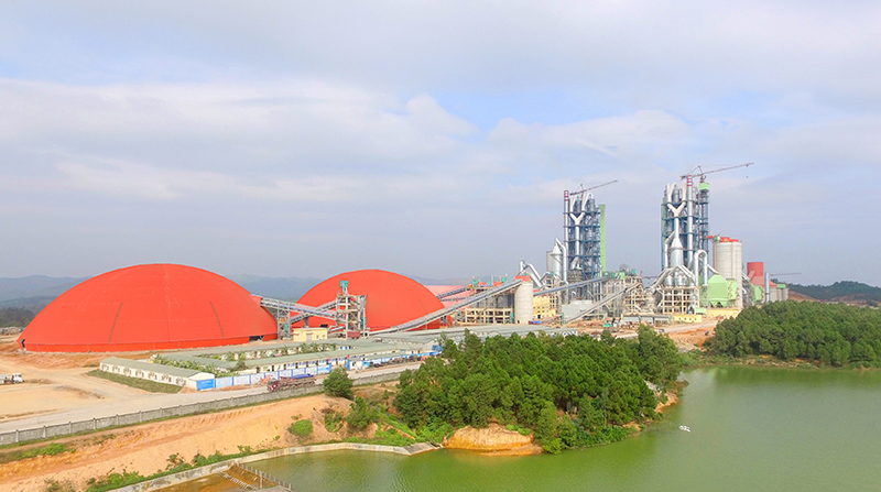 越南蓝河2×6000t/d水泥生产线总承包及2x7MW余热发电工程