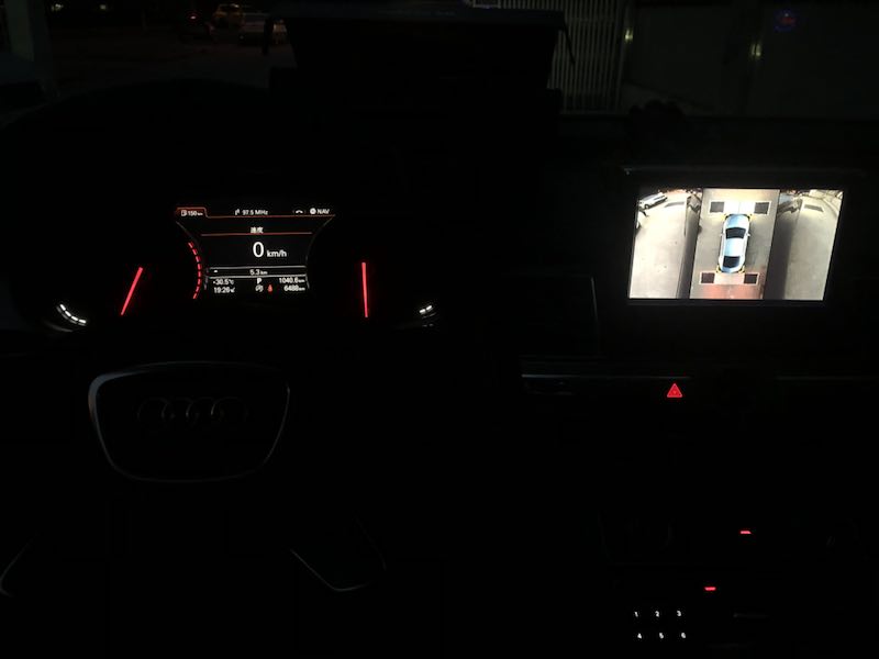 奧迪A8L安裝360度車視野全景行車記錄儀