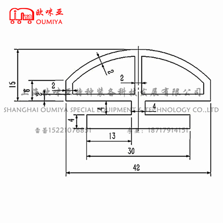 全软展览车密封条 013042AR