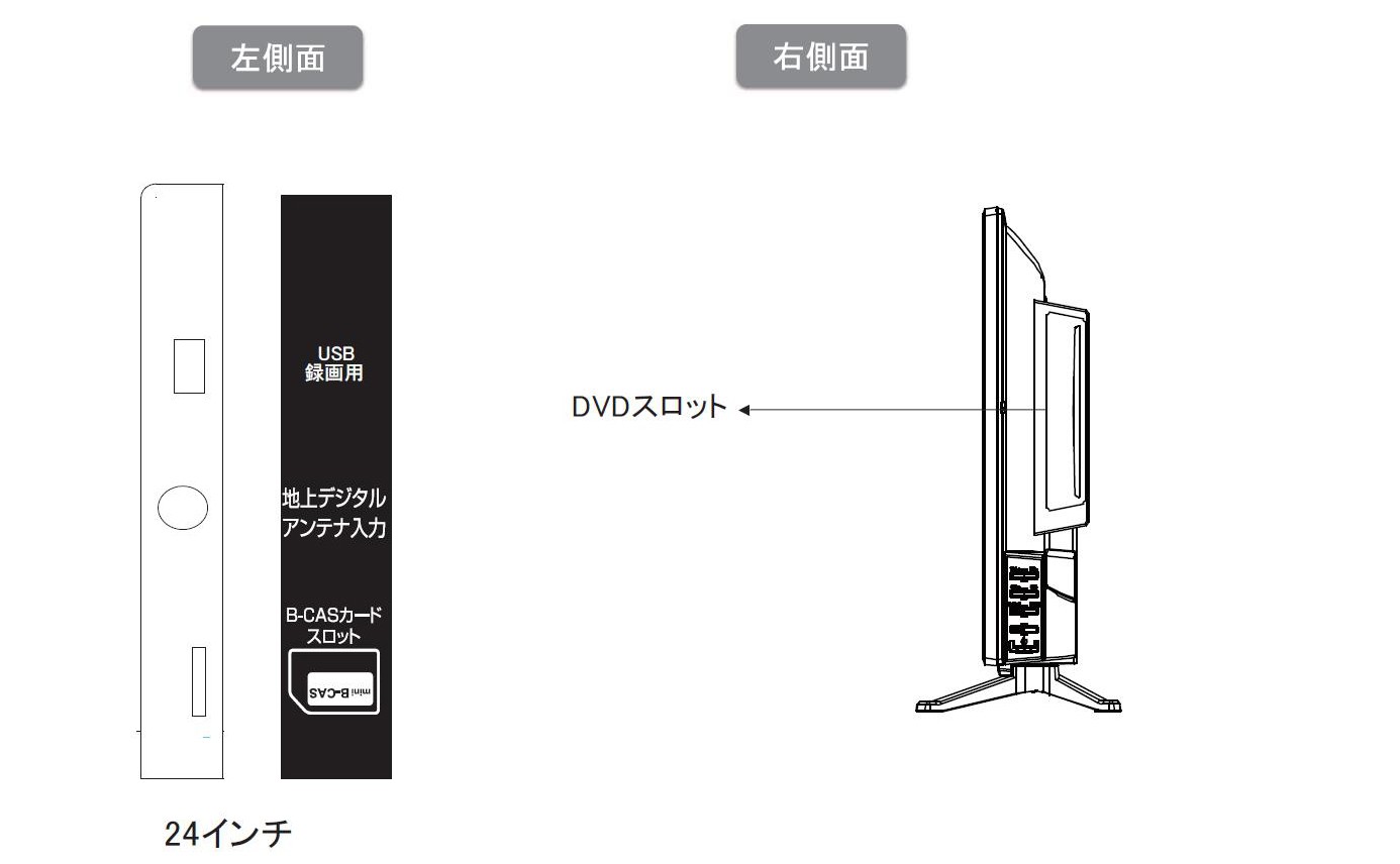 TEX-D2401SR - 液晶テレビ - 株式会社WIS (ウィズ)