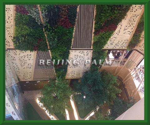 We just finished the project about artificial landscaping in Beijing Lecheng shopping Mall.