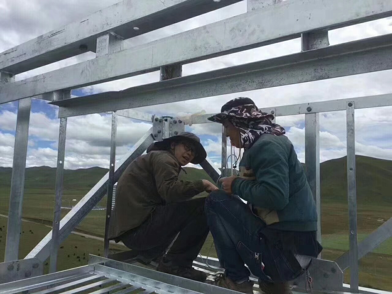 甘南玛曲藏族自治州 50米梯度气象站安装