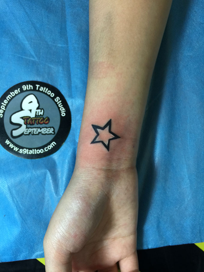 五角星刺青 小清新 September 9th Tattoo