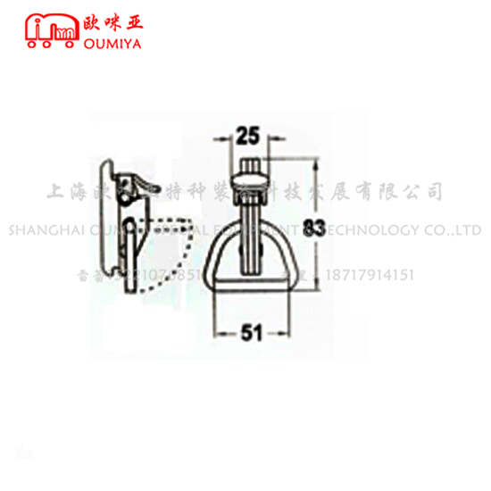 钢丝绳拉紧器卡头 086083BM