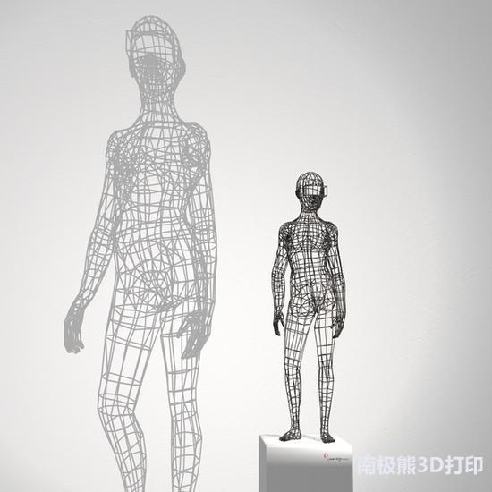 半固态,半阴影:Moto的3D打印线框雕塑 半固态,半阴影:Moto的3D打印线框雕塑