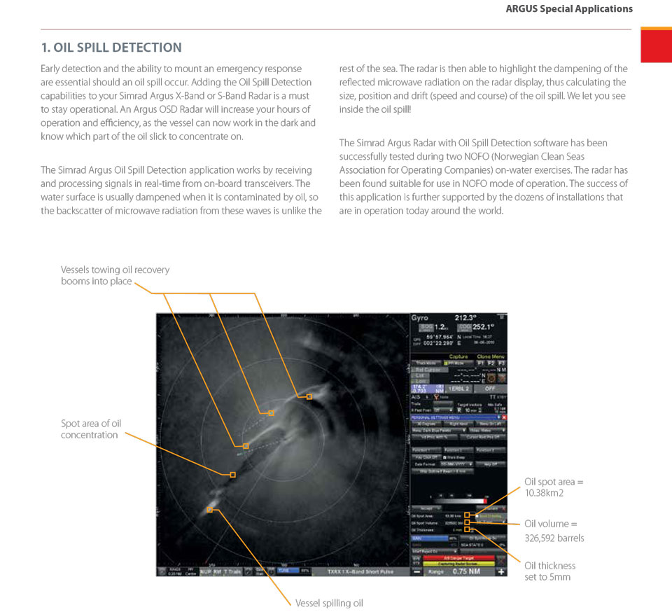 SIMRAD OIL SPILL DETECTION RADAR