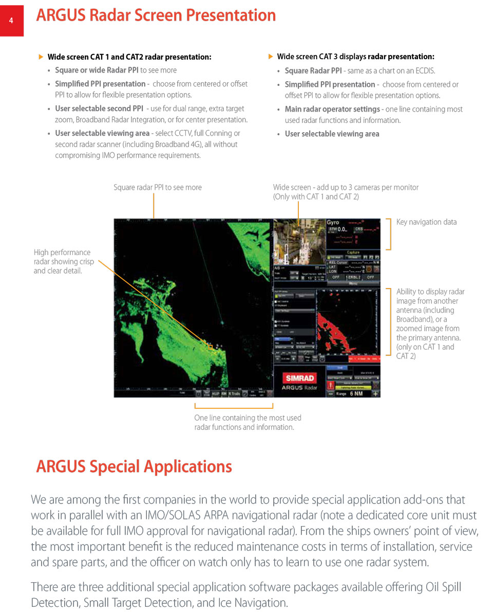 SIMRAD ARGUS RADAR