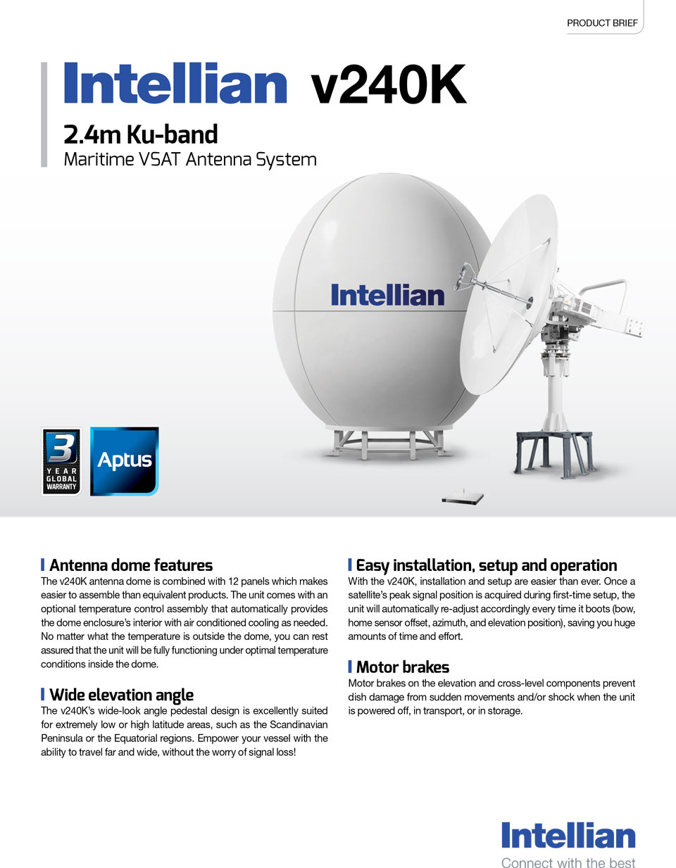 Intellian VSAT v240K 2.4m Ku-band