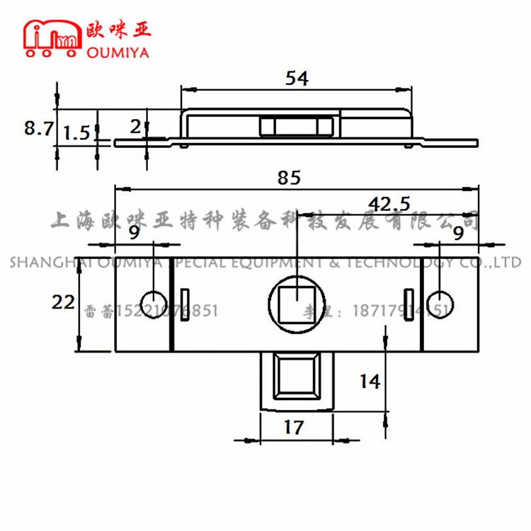 方孔箱锁 103067AM