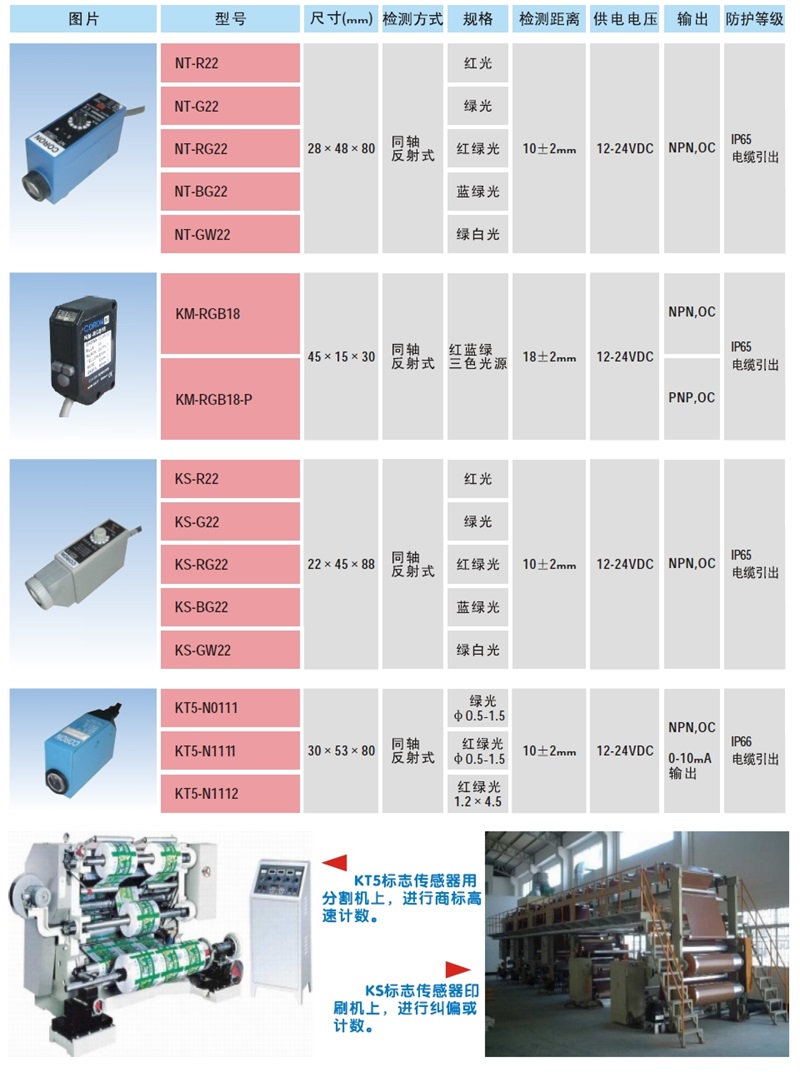 標(biāo)志傳感器 臺(tái)灣CORON超榮標(biāo)志傳感器