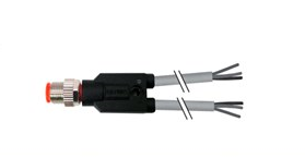Y型连接器 M12-2 自由端  单端预铸线                                         Y型（插针）直出
