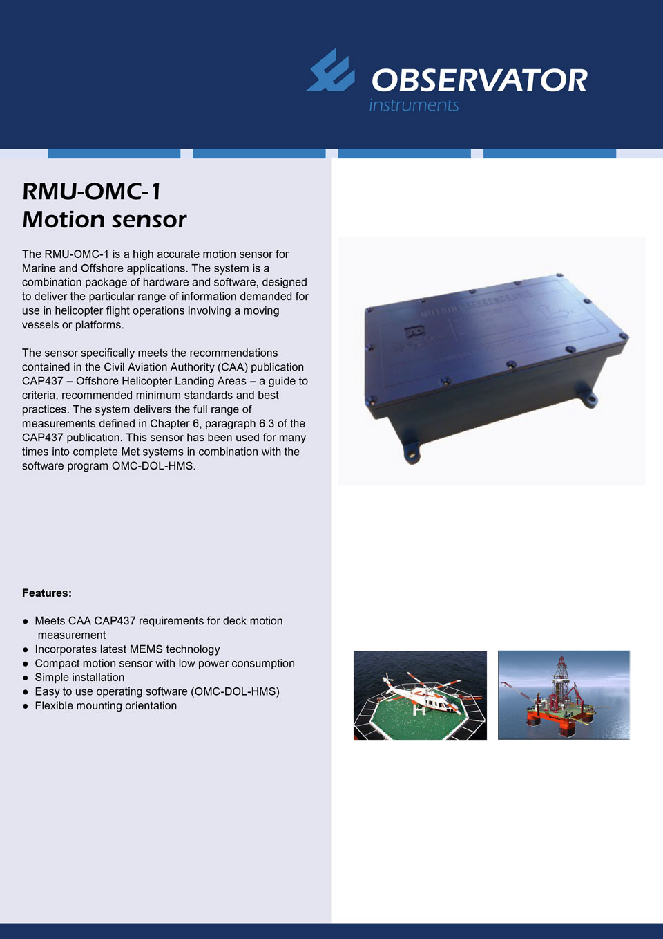 RMU-OMC-1 Motion Sensor