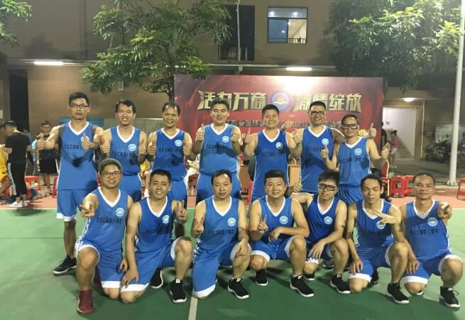 东莞市诺丽电子科技有限公司篮球队在万商杯联赛中首战告捷！